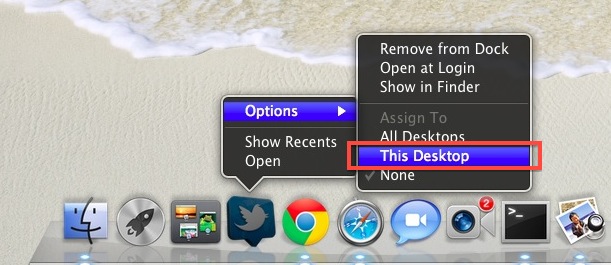 mission control mac os feature for switchable desktop environments